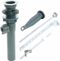 APPROVED VENDOR Drain Assembly: Plastic, Chrome, 2 1/4 in Overall Dia, Slip, 2 1/4 in Pipe Dia (MPN 10908). Key specifications — Product Type: Drain Assembly; Brand: APPROVED VENDOR; Finish: Chrome; Material: Plastic.