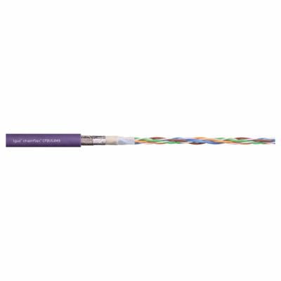 CHAINFLEX Bus Cable: (4) 24 AWG (0.25), TPR, Order by the Foot, Ethernet/CAT5 - Continuous Flexing Bus Drop Cables