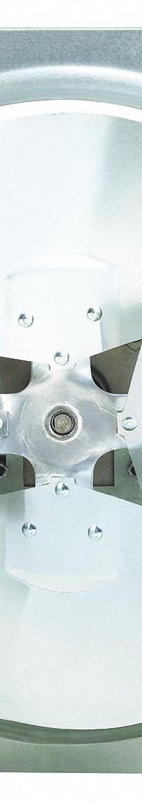 Exhaust Fan: Direct Drive, 16 in Blade, 1/4 hp, 2,548 cfm, 115/230V AC, 1 ph, Totally Enclosed (MPN 10D972). Key specifications — Frame Finish: Galvanized; Assembled: Assembled; Brand: DAYTON; Nameplate Voltage: 115/230V AC; Frame Material: Steel; Guard Type: None; Method of Construction: Stamped; Motor Insulation: Class B.