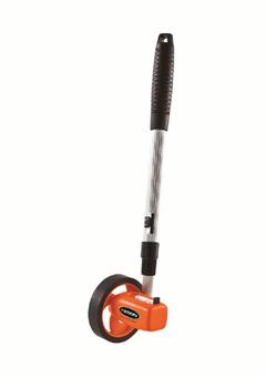 KESON Measuring Wheel: 9,999 ft Range, Adj Handle Handle, Spoked Single Wheel, Rubber Tread, Plastic (MPN RR112). Key specifications — attr939182: Aluminum; attr939189: Mechanical Measuring Wheel; attr934748: RR112; attr939173: Batteries Not Required; attr939180: Not Foldable; attr939193: SAE; attr939184: Plastic; attr939185: Twist-and-Lock.