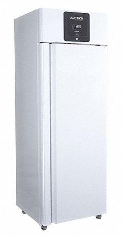 ARCTIKO Upright Freezer: Upright, 22 cu ft, 10°C to -25°C, Auto Defrost Method, 26 1/8 in Overall Dp (MPN LF 650). Key specifications — Brand: ARCTIKO; Door Hinge: Right.
