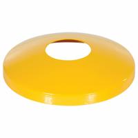 Bollard Dome Cover: 2 3/4 in Overall Ht, 4 1/2 in Overall Lg, 4 1/2 in Overall Wd, Yellow (MPN DOME-4.5). Key specifications — Brand: VESTIL; For Use With: 4-1/2 in Bollard; Material: Carbon Steel; Product Type: Bollard Dome Cover.