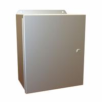 HAMMOND Electrical Enclosure: Aluminum, 12 in x 10 in x 6 in, NEMA 12/13/3R/4/4X, w/Panel, Hinged (MPN EJ12106AL). Key specifications — Brand: HAMMOND; Closure Method: Latches; Enclosure Material: Aluminum; Knockouts: Not Included; Includes Inner Panel: with Inner Panel Included.