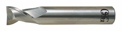 OSG Corner Radius End Mill: Carbide, 2 Flute, 5/32" Mill Dia, 5/16" LOC, 0.02" Rad - Carbide Corner-Radius End Mills for Aluminum