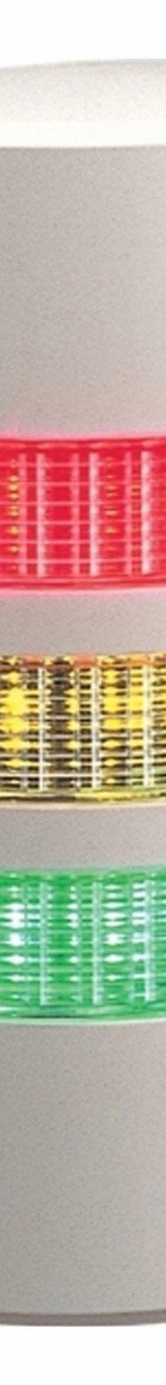 PATLITE LED Signal Tower: 3 Tier, No Sounder Tier, IP65, Amber/Green/Red, Direct Wire, Wire Leads (MPN WEP-302-RYG). Key specifications — Manufacturer Part Number: WEP-302-RYG; Brand: PATLITE; Operating Voltage: 24V AC/DC; Light Tier Color: Amber.