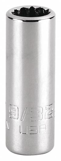 PROTO Socket: SAE, 1/4 in Drive Size, 9/32 in Socket Size, 12-Point, Std, Chrome, Not Tether Capable (MPN J4709N). Key specifications — attr1204417: PROTO; attr1204392: Chrome.