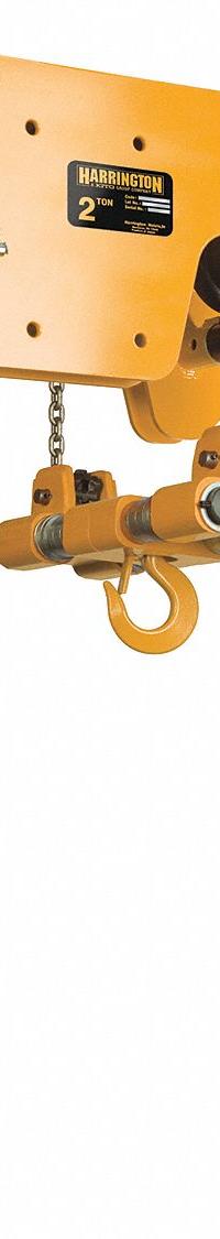 HARRINGTON Manual Chain Hoist: Geared Trolley, 4,000 lb Lifting Capacity, 20 ft Lift Lg (MPN SHB020-20). Key specifications — Brand: HARRINGTON; Lifting Hook Type: Hook with Safety Latch.