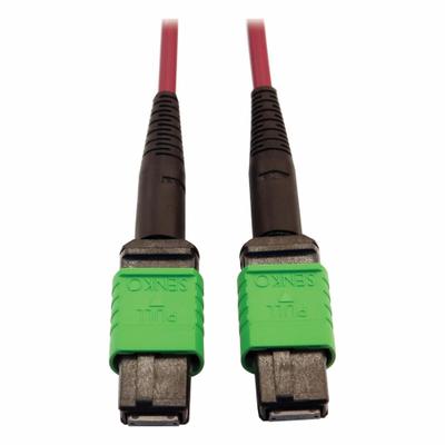 EATON TRIPP LITE Fiber Cable: (1) 16F MPO/APC Female (Green) x (1) 16F MPO/APC Female (Green) - MPO OM3 Fiber Optic Patch Cords