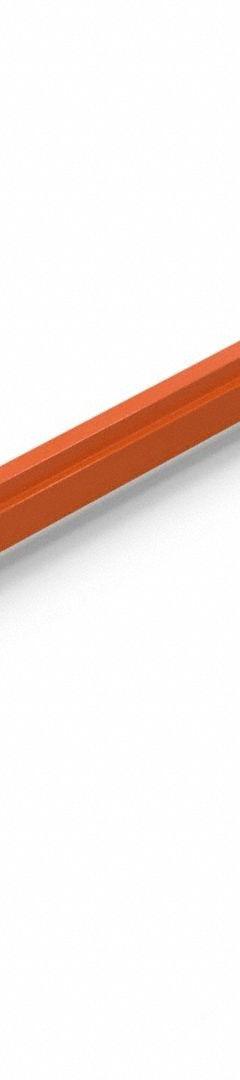 HUSKY RACK & WIRE Beam: Step Beam, Teardrop, 108 in x 2 1/2 in x 4 1/4 in, Roll Formed, Orange (MPN IBX43108). Key specifications — attr36292: HUSKY RACK & WIRE; attr36837: Teardrop; attr36845: Orange.
