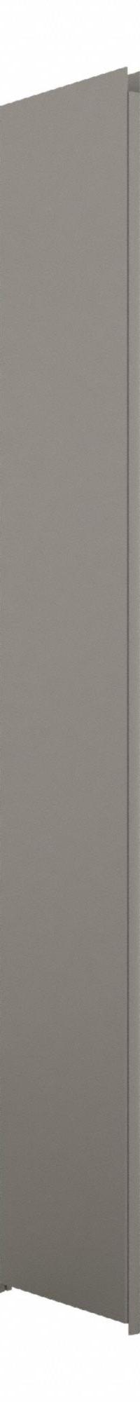 HADRIAN Pilaster: Stainless Steel, Powder-Coated, Light Gray, 82 in Ht, 6 in Wd, 1 1/4 in Thick (MPN 541006-535). Key specifications — Door Swing: Left Hand In/Right Hand Out; Brand: HADRIAN; Color: Light Gray; Finish/Texture: Powder-Coated.