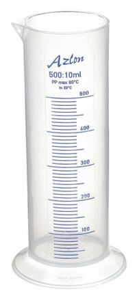 APPROVED VENDOR Graduated Cylinder: Polypropylene, 500 mL, 16.9 fl oz, To Contain (TC), Round (MPN 537835-0500). Key specifications — attr1370610: Round; attr1370612: Colorless; attr1370591: To Contain (TC); attr1370582: APPROVED VENDOR.