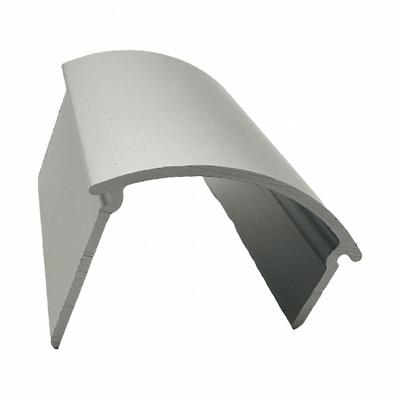 HADRIAN Headrail End Cap: Aluminum, Anodized Aluminum, 1 3/4 in Overall Ht - Headrails & Parts for Bathroom Partitions