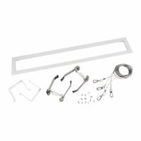 KEYSTONE TECHNOLOGIES Light Fixture Mounting Kit: For Use With 2 ft Fixtures in Drywall Ceiling (MPN KT-LALED-2A-RM-KIT). Key specifications — Brand: KEYSTONE TECHNOLOGIES; Includes: recessed mount frame, spring clips, spring clipbrackets, safety cables, and mounting hardware; For Use With: 2 ft Fixtures in Drywall Ceiling.