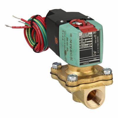 REDHAT Solenoid Valve: 2-Way, Normally Closed, 1/2 in Pipe Size, 100 to 240V AC/DC - 2-Way/2-Position, Normally Closed Solenoid Valves