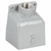 HUBBELL Back Box: 20 A_30 A, 1 in, Dead End Hub, 15° (MPN BB301W). Key specifications — Brand: HUBBELL; Material: Aluminum.