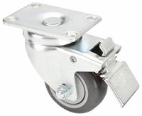 APPROVED VENDOR Plate Caster: Swivel, Total Lock, Polyurethane, 3 1/2 in Wheel Dia, Ball, Total Lock (MPN 435X80). Key specifications — Wheel Bearing Type: Ball; Wheel/Tread Color: Gray; Brand: APPROVED VENDOR; Caster Type: Swivel with Total Lock.