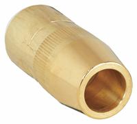 BERNARD Nozzle: Large Centerfire, 5/8 in, Conical, 1/8 in Recess, Brass (MPN N-5818B). Key specifications — Insulation Type: Self-Insulated; Duty Rating: Standard Duty; Nozzle to Tip Relationship: 1/8 in Recess; For Contact Tip Series: Centerfire; Manufacturer Part Number: N-5818B; Brand: BERNARD.