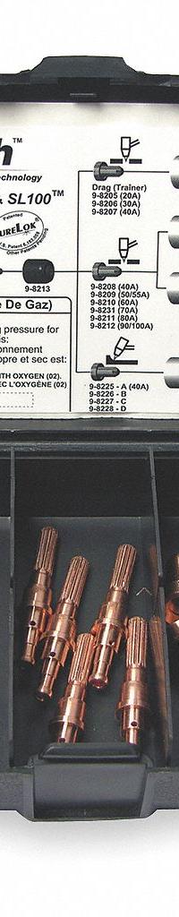 THERMAL DYNAMICS Plasma Torch Consumable Kit: SL100/SL60, 70 A (MPN 5-2555). Key specifications — For Plasma Torch Type: Handheld; Manufacturer Part Number: 5-2555; Brand: THERMAL DYNAMICS; Kit Includes: Electrode.