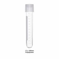 APPROVED VENDOR Culture Tube: Culture Tube, Polystyrene, 14 mL Capacity - mL, Round, Colorless, LDPE (MPN T8250). Key specifications — Brand: APPROVED VENDOR; Graduated: Yes; Closure Color: Colorless; Includes: Caps; Includes Closure: Yes; Body Color: Colorless; Bottom Shape: Round; Body Material: Polystyrene.