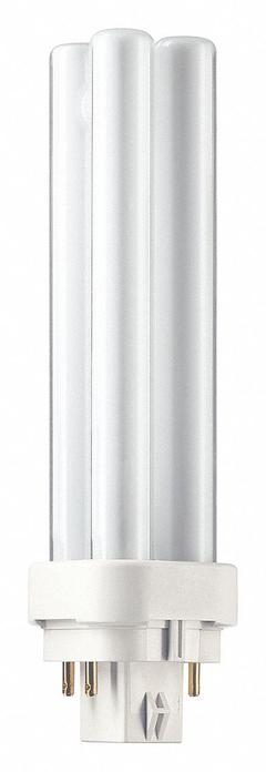 PHILIPS Compact Fluorescent Bulb: 4-Pin (G24q-1), PL-C, Fluorescent, 3000K, 900 lm Light Output (MPN PL-C 13W/830/4P/ALTO). Key specifications — Brand: PHILIPS; Bulb Designation: PL-C 13W/830/4P/ALTO 10PK; Dimmable: Yes; Color Temperature: 3000K.