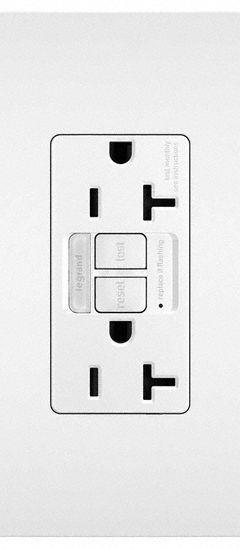 LEGRAND GFCI-USB: Duplex, 5-20, White, GFCI, 125V AC, 20 A, 2 Pole / 3 Wire (MPN 2097NTLTRW)
