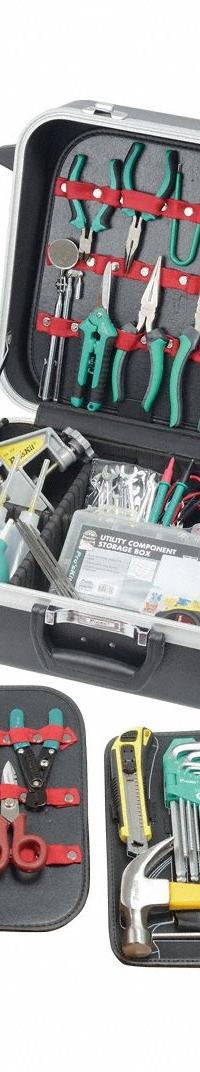 ECLIPSE Tool Kit: 93 Total Pcs, Miscellaneous Tools, Metric/SAE, Tool Case (MPN PK-15308EM). Key specifications — attr538253: ECLIPSE; attr548973: Dual Color Long Nose Pliers; attr548974: (9) Keys; attr548975: (23) Drive Tools; attr548983: Adjustable Wrenches.