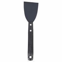 HYDE Scraper: Bld. Mat. Carbon Steel, Hdl. Mat. Polypropylene, Stiff, Bent Bld. Shape (MPN 12050). Key specifications — attr1004902: HYDE; attr1014703: Plastic; attr1017570: Standard End; attr1029655: Bent; attr1034073: Straight.