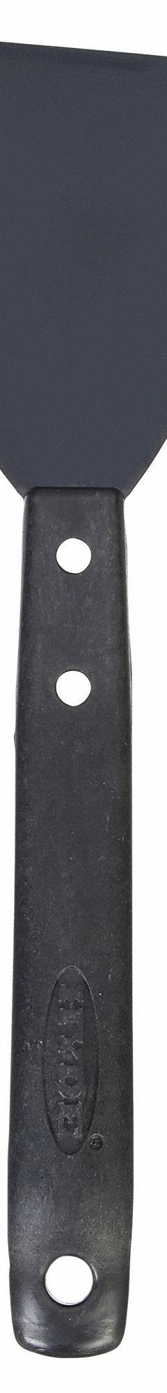 HYDE Scraper: Bld. Mat. Carbon Steel, Hdl. Mat. Polypropylene, Stiff, Bent Bld. Shape (MPN 12050). Key specifications — attr1004902: HYDE; attr1014703: Plastic; attr1017570: Standard End; attr1029655: Bent; attr1034073: Straight.