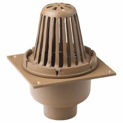 SMITH LIGHT COMMERCIAL Roof Drain: 8 3/4 in Overall Dia, 11 3/4 in Overall Ht, 8 3/4 in Overall Wd (MPN 110-Y02). Key specifications — Connection Type: No Hub; Includes: Mounting Screws; Dome Material: Cast Iron; Brand: SMITH LIGHT COMMERCIAL.