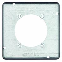 RACO Electrical Box Cover: 2 Gangs, Open, For Square Box Shape, Galvanized Steel, 1/2 in Overall Dp (MPN 888). Key specifications — Brand: RACO; For Box Shape: Square; Material: Galvanized Steel; Cover Design: Open.