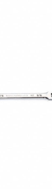 GEARWRENCH Combination Ratcheting Wrench: Alloy Steel, Full Polish Chrome, 9/16 in Head Size, Std (MPN 86746). Key specifications — attr309600: 9/16 in; attr309611: Full Polish Chrome; attr309610: Alloy Steel; attr309604: Yes; attr309612: No; attr309613: No; attr309615: No; attr324932: GEARWRENCH.