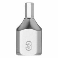 MILWAUKEE Bit Socket: 1/4 in Drive Size, Hex Tip, 3 mm Tip Size, 51/64 in Overall Lg, Fixed Insert (MPN 45-34-1130). Key specifications — attr1204765: Fixed Insert; attr1204767: MILWAUKEE.