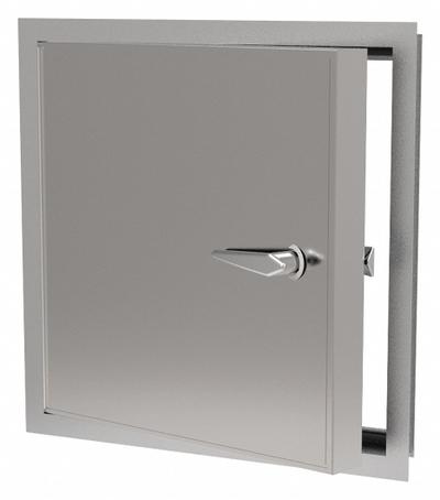 BABCOCK-DAVIS Access Door: 48 in Ht, 48 in Wd, Piano Hinge, Exposed Flange, Steel, 24 ga - Exterior Latching Access Doors