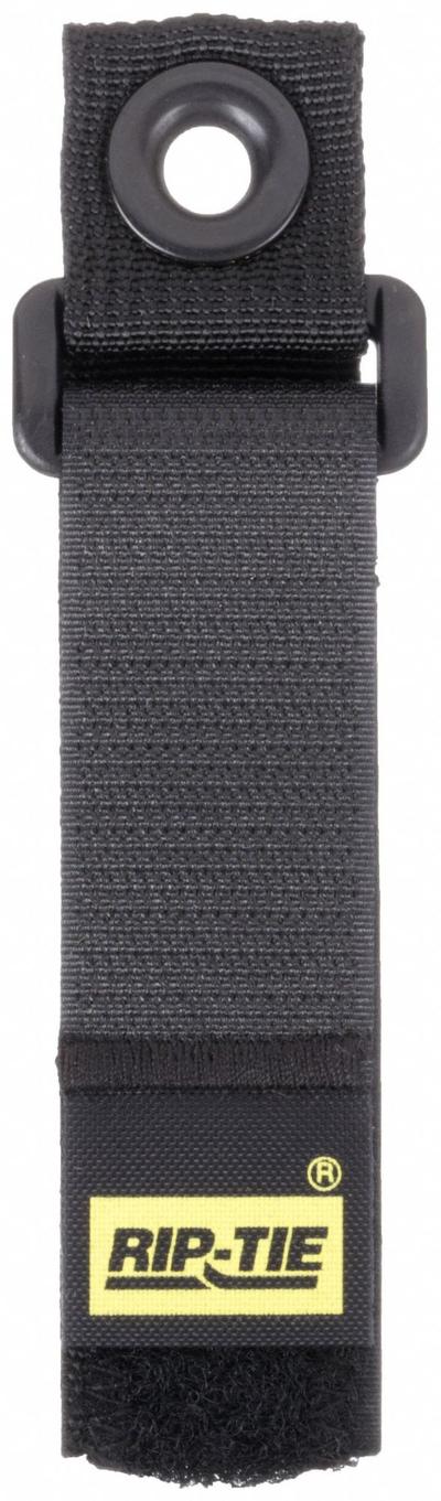 RIP-TIE Hook-and-Loop Cinch Strap: 7 in Lg, 1.50 in, 1 in Wd, 90 lb Tensile Strength - Grommet Mount Hook-and-Loop Cable Ties