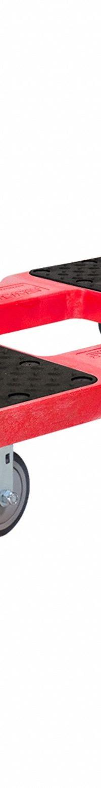 SNAP-LOC General Purpose Dolly: 1,200 lb, Red, 32 in L x 21 in W x 7 in H Deck, Textured, Flush End (MPN SL1200D4TR). Key specifications — Brand: SNAP-LOC; Color: Red; Caster/Wheel Configuration: (2) Swivel; Lip Type: Flush.