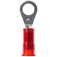 3M Ring Terminal: Red, Nylon Insulation, #8 Stud Size, 22 AWG to 18 AWG Wire Sizes, 1,000 V (MPN MNG18-8R/LX). Key specifications — attr1308027: 3M.