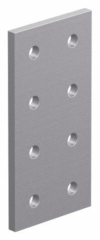 Joining Plate: Rectangular Flat Plate, 10 Series, 3/16 in x 2 in x 4 in, For 17/64 in Slot Wd (MPN 4165). Key specifications — Material: Aluminum; Brand: 80/20; Finish: Anodized.
