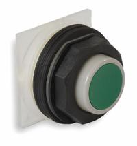 SCHNEIDER Extended Push Button: Green, 30 mm Mounting Size, Non-Metallic, Momentary (MPN 9001SKR3G). Key specifications — Brand: SCHNEIDER; Action: Momentary; Series: 9001SK; Push Button Material Type: Non-Metallic.