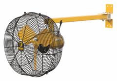 BIG ASS FANS Mounted Fan: 20 in Blade Dia, 120V AC, 1/3 hp Motor HP, Post Mount, Non-Oscillating (MPN F-AE1-2001L12S34). Key specifications — Brand: BIG ASS FANS; Voltage: 120V AC; Number of Speeds: Variable; Fan Mounting Location: Post; Oscillation: Non-Oscillating; Mounting Type: Bracket.