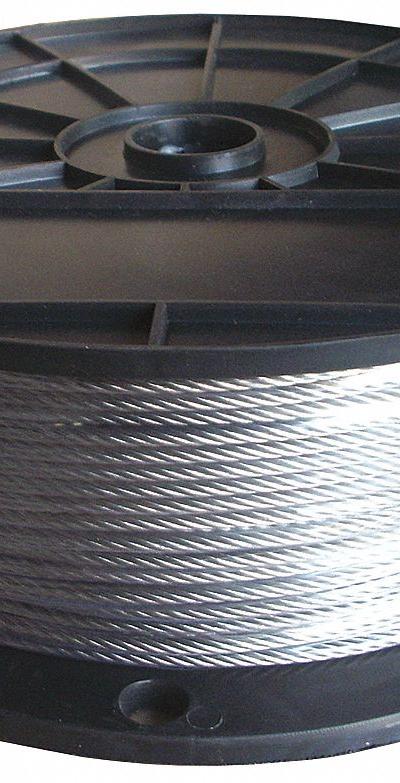 APPROVED VENDOR Wire Rope: Stainless Steel - Corrosion-Resistant Stainless-Steel Wire Rope