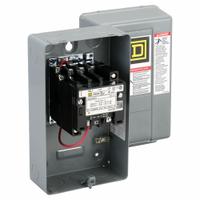 SQUARE D NEMA Magnetic Contactor: Non-Reversing, 3 Poles, NEMA Size 0, 18 A, 120V AC (MPN 8502SBG2V02S). Key specifications — Brand: SQUARE D.