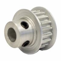 DAYTON Timing Pulley: Modified Curvilinear, Fixed, For GT Timing Belt Section, For 6 mm Belt Wd (MPN 18-3P06-6FA3). Key specifications — Brand: DAYTON; Finish: Clear Anodized; For Belt Series: Powerhouse®.