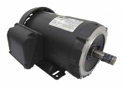 Dayton General Purpose Motor: C-Face/Rigid Base Mount, Totally Enclosed Fan Cooled - C-Face with Rigid Base 3-Phase General Purpose AC Motors