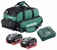 METABO Battery and Charger Kit: CORE18V®, 8 Ah, 2 Batteries Included, Charger Included, Tabbed (MPN Starter 18V 2x 8.0Ah LiHD). Key specifications — attr1278107: Not Oil-Resistant.