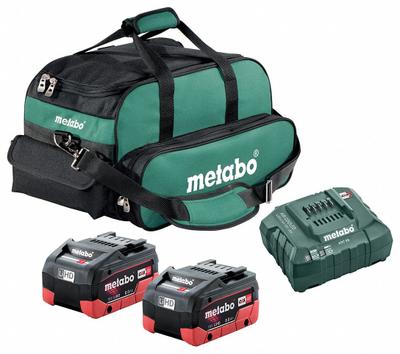 METABO Battery and Charger Kit: CORE18V, 8 Ah, 2 Batteries Included, Charger Included - Metabo CAS Batteries