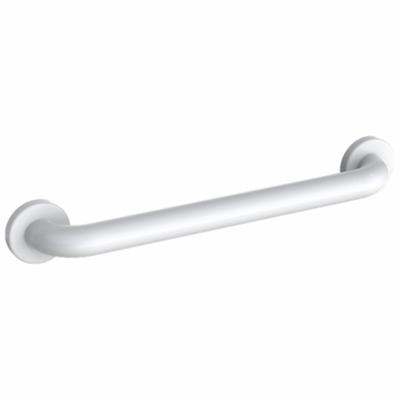 WINGITS Wall Grab Bar: Straight, 12 in Lg, 1 1/2 in Dia, Stainless Steel, Painted - Anti-Microbial Grab Bars