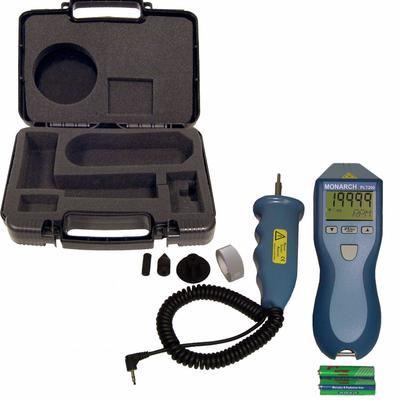 MONARCH Laser Tachometer: +/-0.05% RPM Accuracy, 0.001 RPM, 20,000 RPM Max Contact RPM - Contact Tachometers