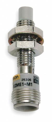 OMRON Inductive Cylindrical Proximity Sensor: Built-in Connector, Shielded, 2 Wires, 4 - Pin M12, NO (MPN E2E-X5Y1-M4). Key specifications — Brand: OMRON; AC Supply Voltage Rating: 20-264V AC; DC Supply Voltage Rating: Not Rated.