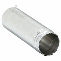 Gas Vent Pipe: 3 in Duct, 1 ft Lg, Steel, Category I, Outer Galvanized Steel w/ Inner Aluminum Liner (MPN 3E12A). Key specifications — Finish: Galvanized; Brand: AMERI-VENT; Product Type: Gas Vent Pipe; Material: Steel; Connection Type: Snap Lock; Vent Material: Outer Galvanized Steel w/ Inner Aluminum Liner.