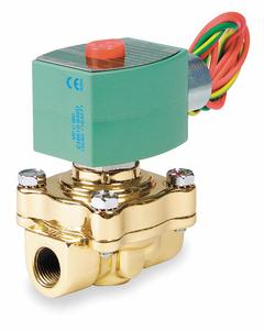 REDHAT Solenoid Valve: 2-Way, Normally Closed, 1/2 in Pipe Size, 110V AC/120V AC, Watertight (MPN 8210G094HW). Key specifications — Coil Enclosure: Watertight; Pipe Size: 1/2 in; Voltage: 110V AC; Brand: REDHAT.
